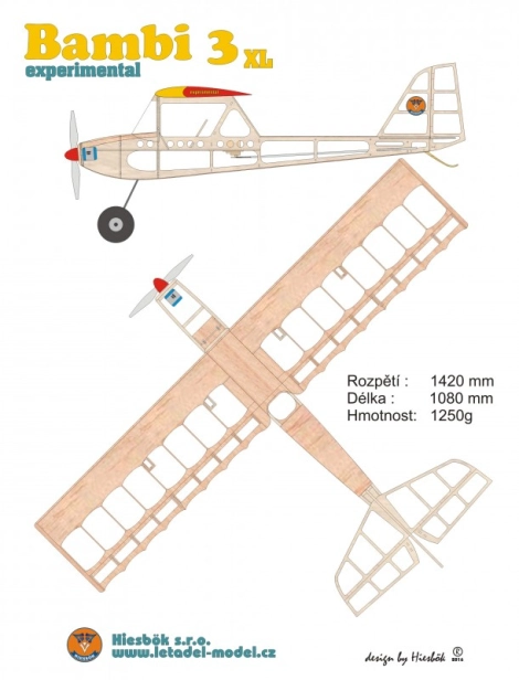 BAMBI 3 XL-stavebnica RC model Hiesb.