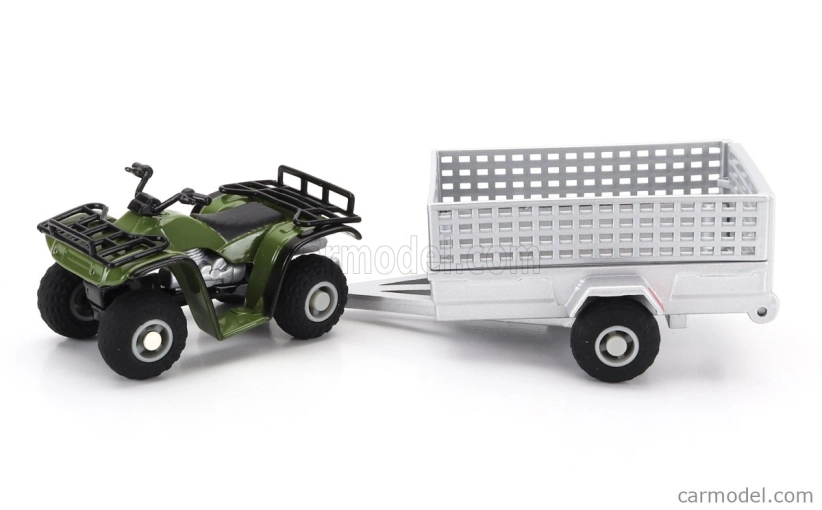 Britains Yamaha Quad 4x4 With Trailer 2009 1:32 Zelené Stříbro