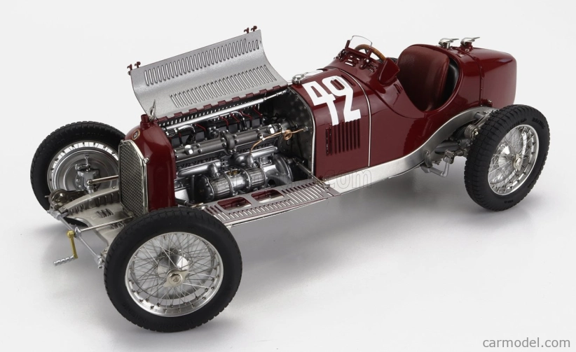 Cmc Alfa romeo F1 P3 N 42 Winner Marseille Gp 1933 Chiron 1:18 červená