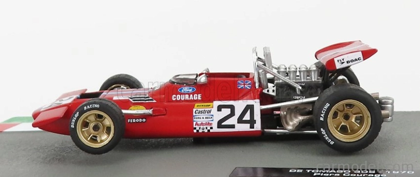 Edicola De tomaso F1 Ford 505 N 24 Season 1970 Piers Courage 1:43 Red