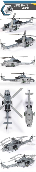 Model Kit vrtuľník 12138 – USMC UH-1Y® Venom (1:35)