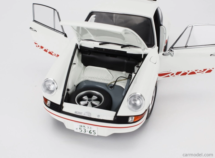 Autoart Porsche 911 Carrera Rs 1973 - The Circuit Wolf - (rival) Sakon Hayase - Manga Movie 1:18 Bielo-červená