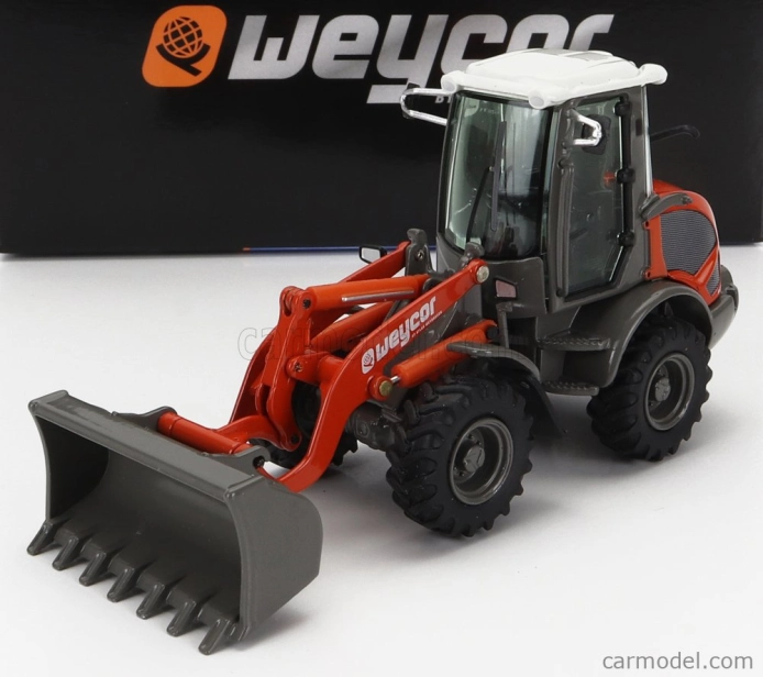 Nzg Weycor Ar420 Ruspa Gommata - Scraper Tractor Wheel Loader 1:50 Oranžově Šedá