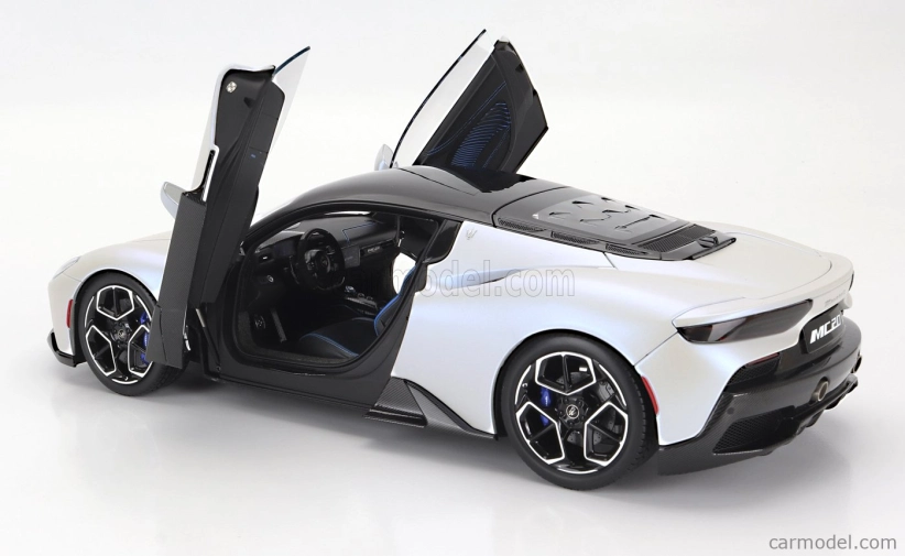 Bbr-models Maserati Mc20 Gloss Black Roof 2020 1:18 Bianco Audace - Biela