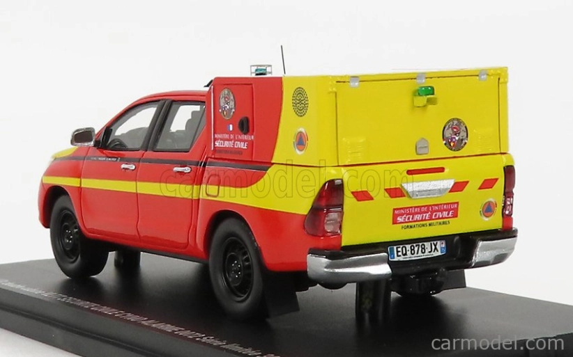 Alarme Toyota Hi-lux Pick-up Double Cabine Vltt Securite Civile Cyno 2011 1:43, červená
