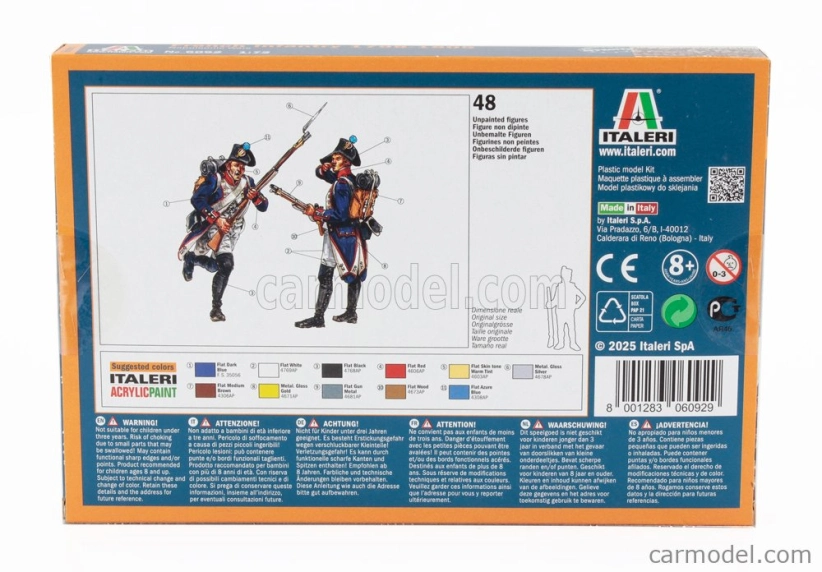 Italeri Figúrky Francúzska pechota - Vojenské - 1798 - 1805 1:72 /