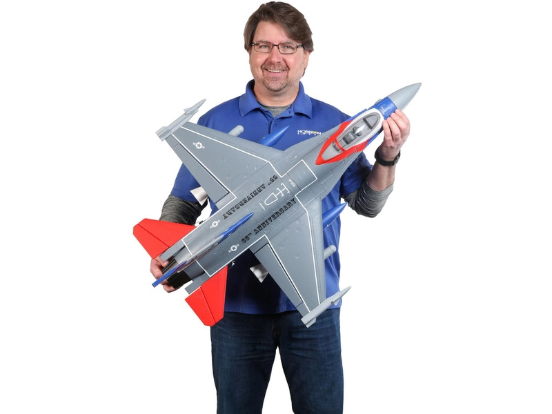 E-flite F-16 Falcon 0.7m SAFE Select BNF Basic