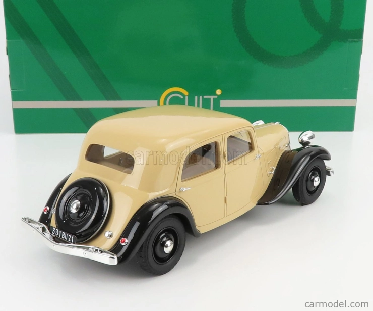 Modely v mierke Cult-scale Citroen Traction Avant 7cv 1934 1:18 Béžová čierna