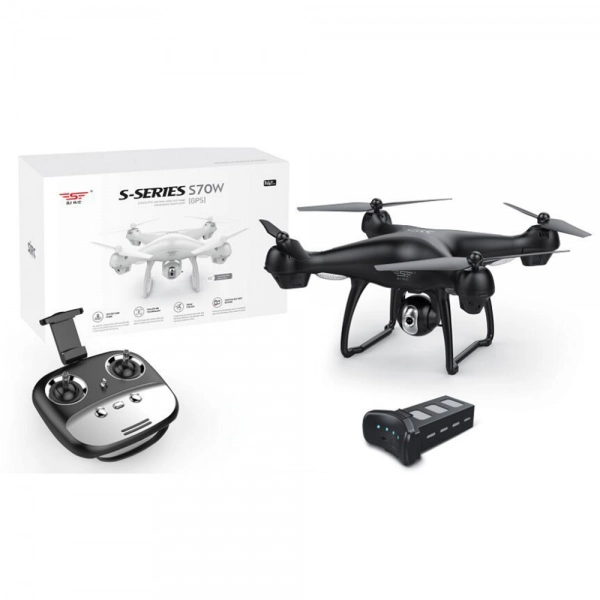 Dron S70W s Full HD kamerou, tmavě šedá