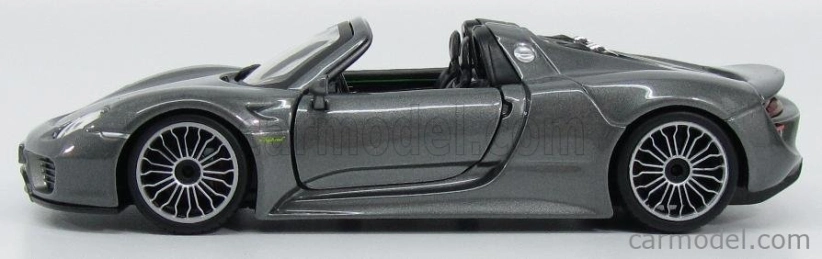 Bburago Porsche 918 Spyder 2010 1:24 Grey Met