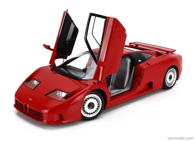 Bugatti Eb110 1991 v mierke 1:12 Červená