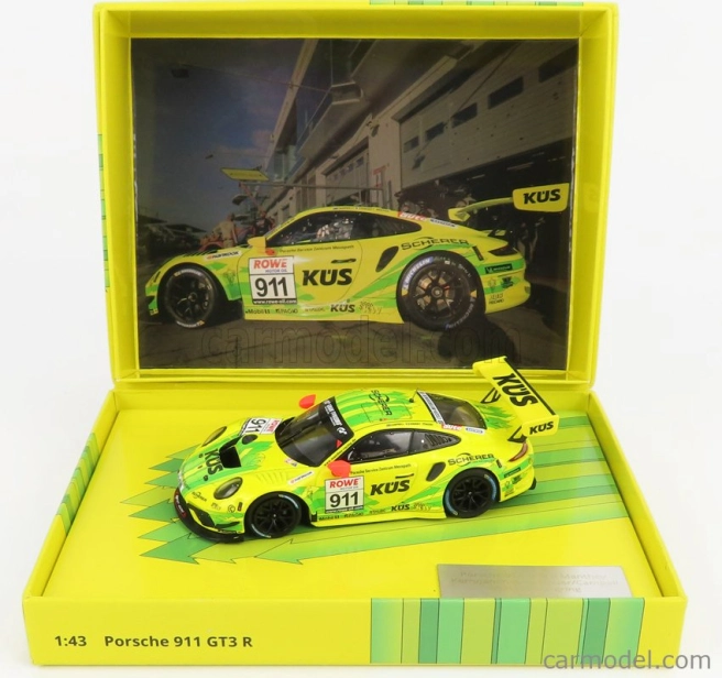 Minichamps Porsche 911 991-2 Gt3 R Team Manthey Racing N 911 1:43, žlutá