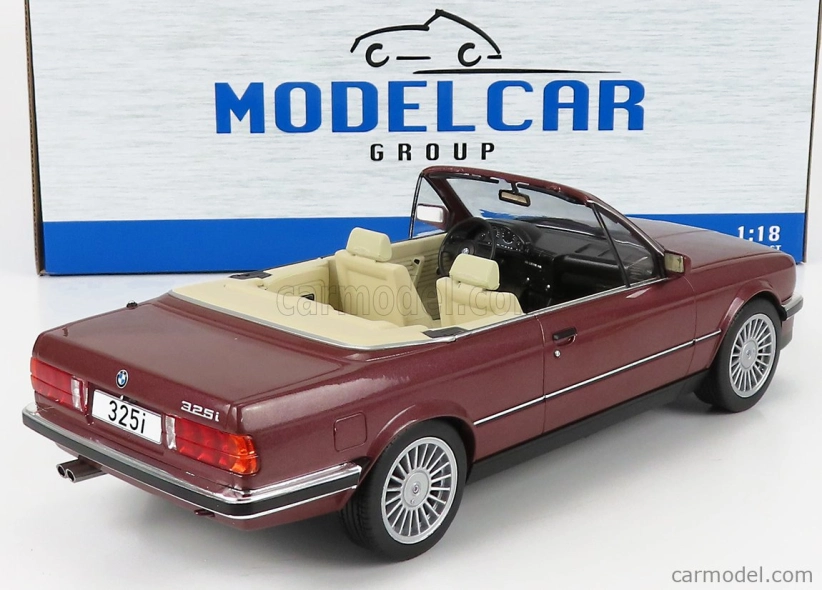 Mcg BMW radu 3 325i (e30) Cabriolet 1989 1:18 Červená