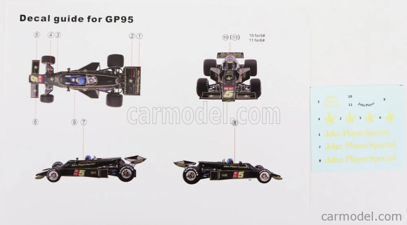 Gp-replicas Lotus F1 77 John Player Team Lotus N 5 Ronnie Peterson 1:18, černá