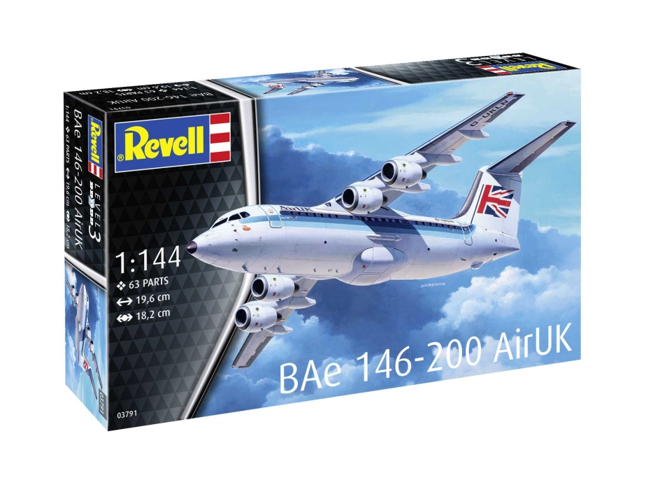 Plastic ModelKit lietadlo 03791 - Bae 146 (RJ85) (1:144)