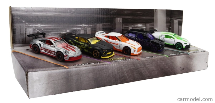 Majorette Porsche Set pěti modelů 1:64