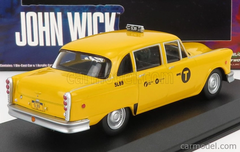 Greenlight Checker Marathon Taxi 1974 - John Wick Iii Parabellum Movie 1:43 Yellow