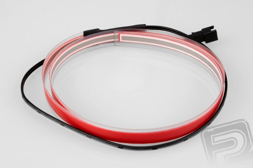 Svíticí páska 120 cm (šíře 6 mm) červená