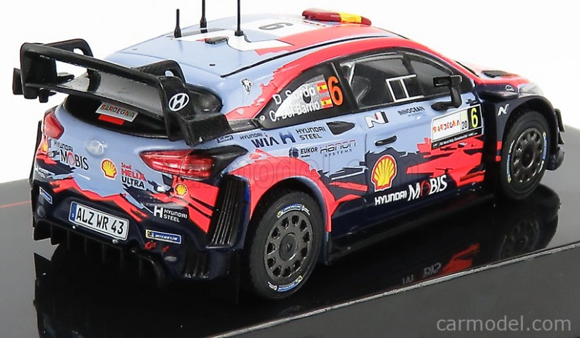 Ixo-models Hyundai I20 Coupe Wrc N 6 Rally Sardegna 2020 D.sordo - C.del Barrio 1:43 Svetlo modrá červená čierna