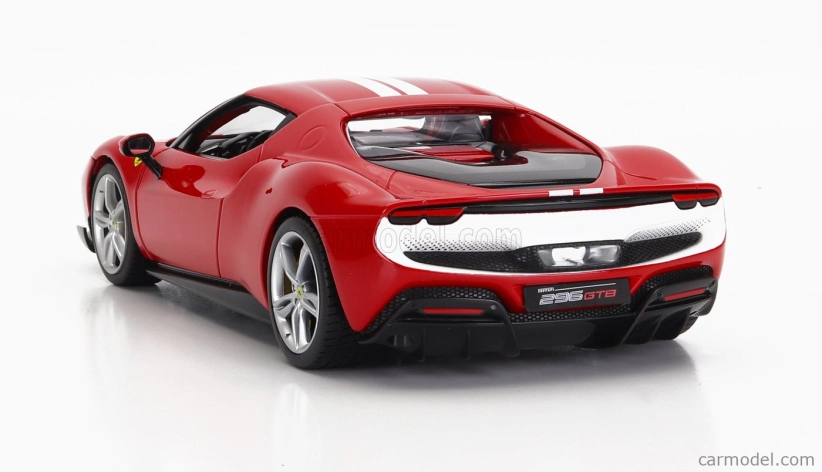 Bburago Ferrari 296 Gtb Assetto Fiorano 2022 1:18 červeno-biela