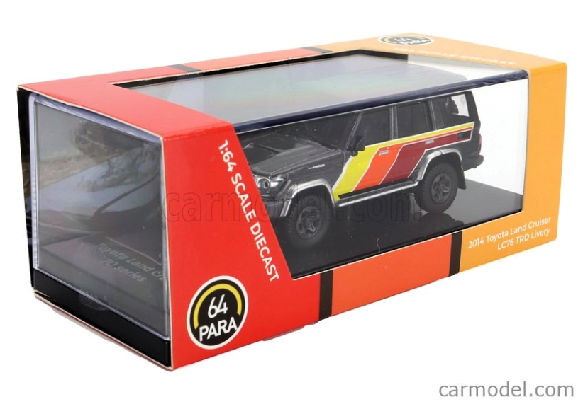 Paragon-models Toyota Land Cruiser Lc76 Trd Lhd 2014 1:64 Šedá Červená Oranžová Žlutá