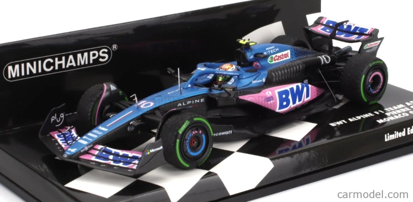 Minichamps Alpine F1 A523 Team Bwt Alpine N 10 Monaco Gp 2023 Pierre Gasly 1:43 Modrá Ružová