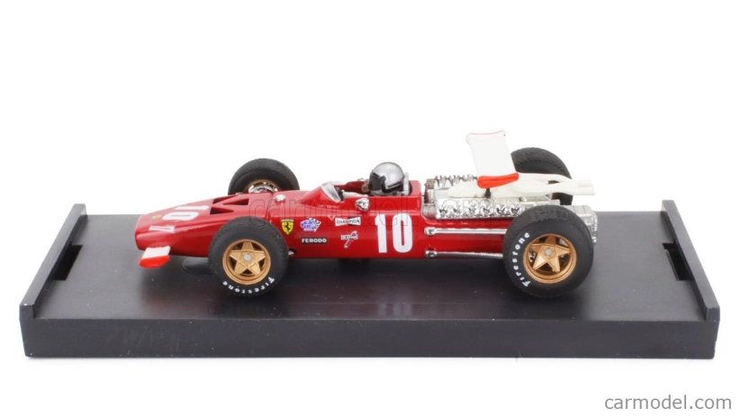 Brumm Ferrari F1 312 N 10 Italy Gp 1969 Pedro Rodriguez - s figúrkou vodiča 1:43 červená biela