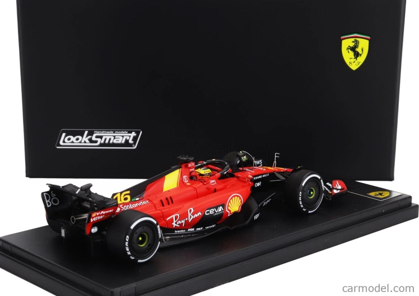 Looksmart Ferrari F1 Sf-23 Team Scuderia Ferrari N 16 Monza Gp 2023 Charles Leclerc 1:43 Červená Černá