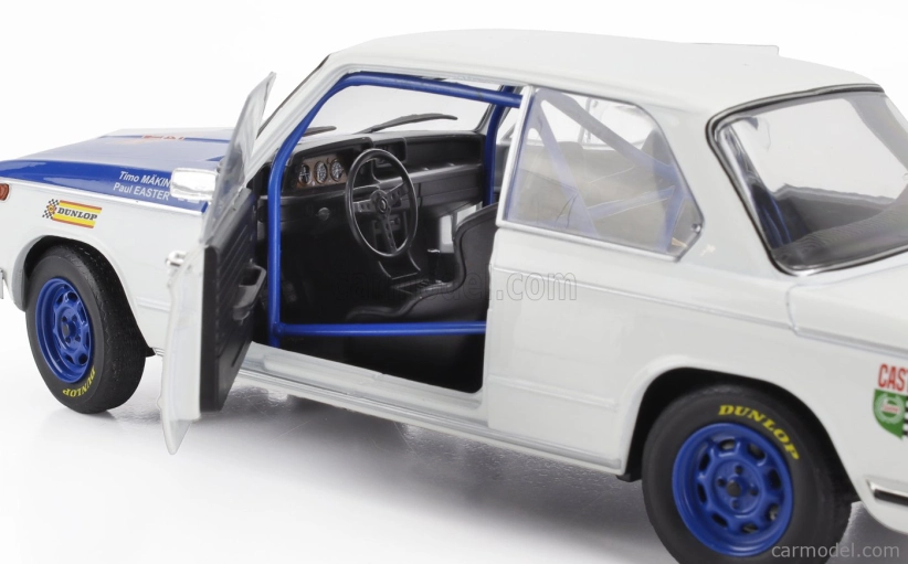 Solido BMW 2002 Ti N 24 (nočná verzia) Rally Montecarlo 1969 Timo Makinen - Paul Easter 1:18 Bielo modrá