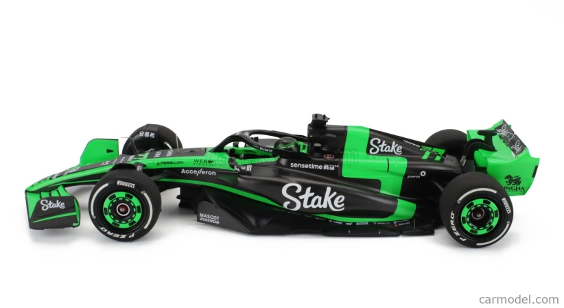 Minichamps Sauber F1 C44 Team Stake Kick N 77 Sezóna 2024 Valtteri Bottas 1:18 Zelená čierna