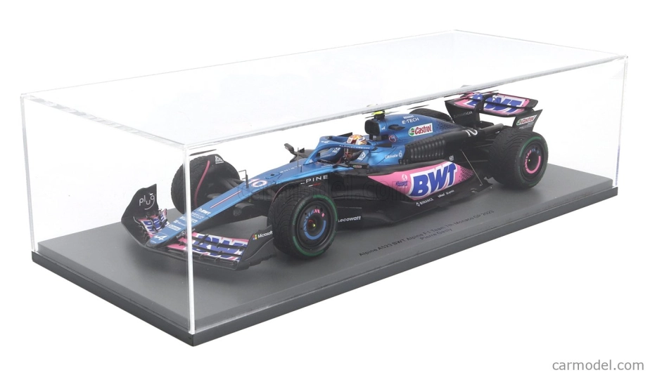 Spark-model Renault F1  A523 Team Bwt Alpine N 10 7th Monaco Gp 2023 Pierre Gasly 1:18 Modrá Růžová