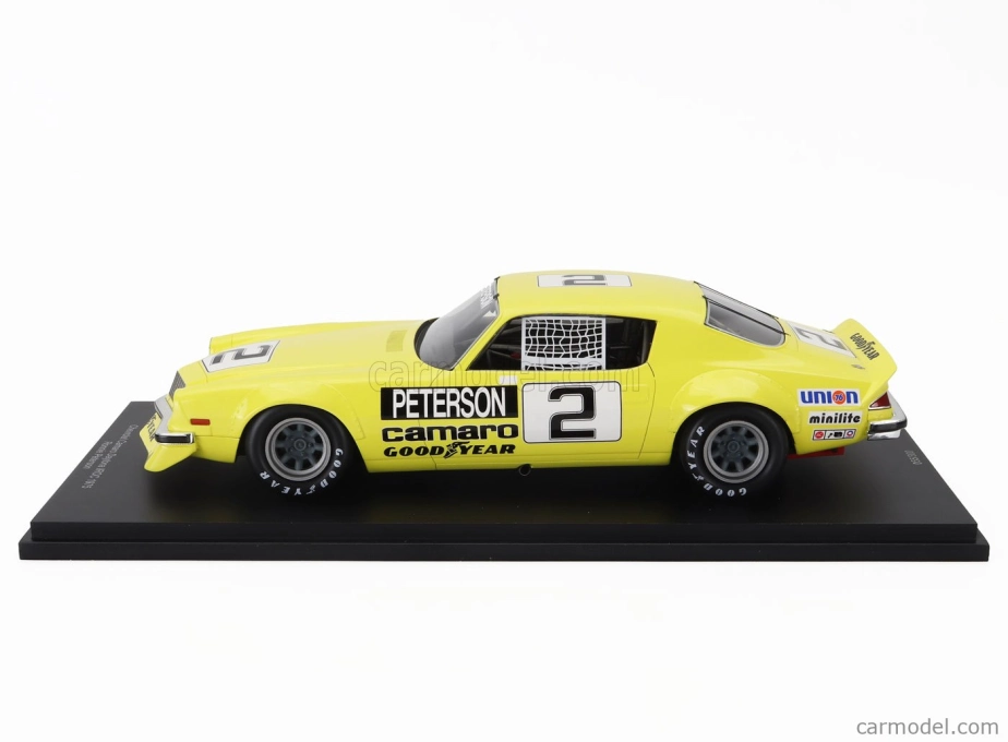 Spark-model Chevrolet Camaro N 2 Iroc Daytona Season 1974-1975 Ronnie Peterson 1:18 Žltá