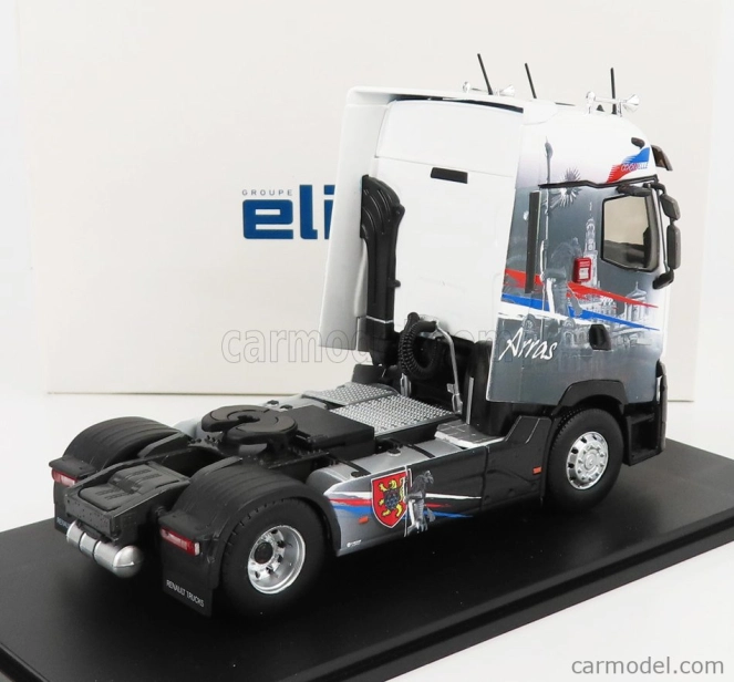 Eligor Renault T-line Vysoký ťahač Arras 2-assi 2021 1:43 Sivá biela