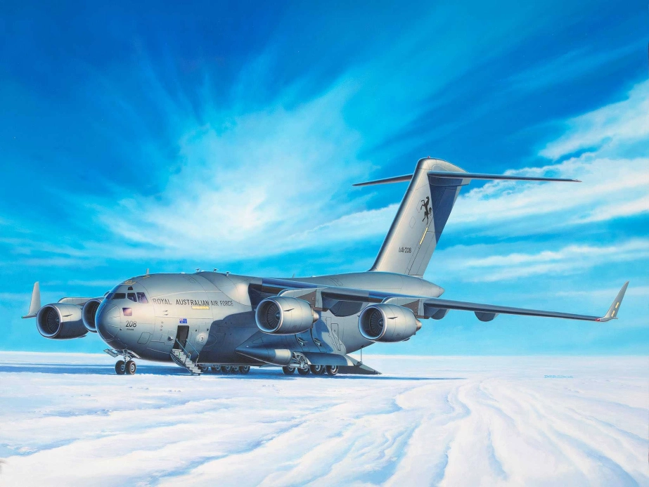 Plastic ModelKit letadlo 03747 - Boeing C-17A Globemaster III (1:144)