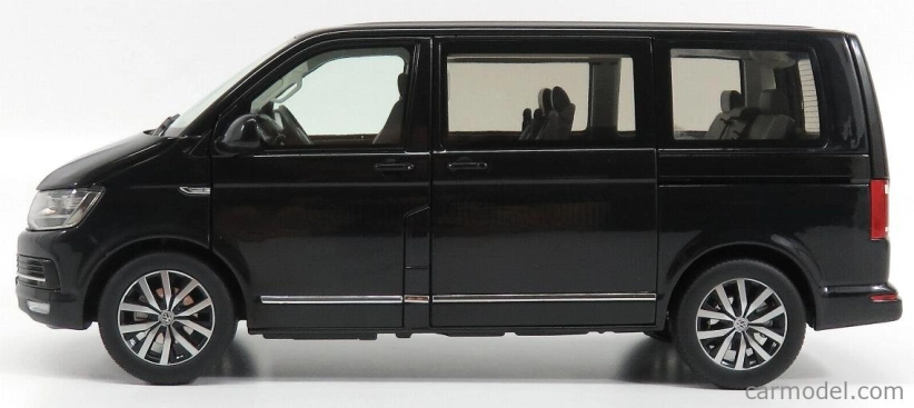Nzg Volkswagen T6 Multivan Highline Minibus 2017 1:18 Black