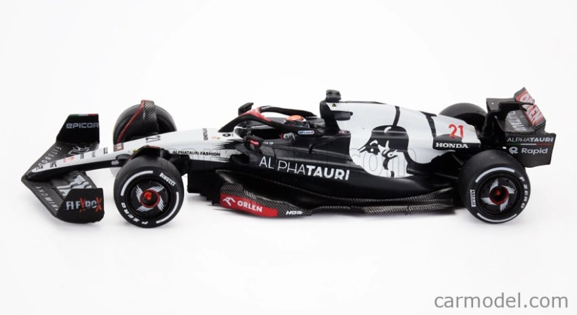 Mini-gt Alpha tauri F1 At04 Team Alpha Tauri N 21 Australian Gp 2023 Nyck De Vries 1:64 Modrá biela