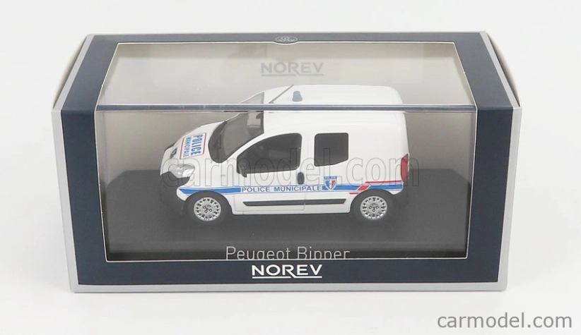 Norev Peugeot Bipper Police Municipale 2009 1:43 Biela