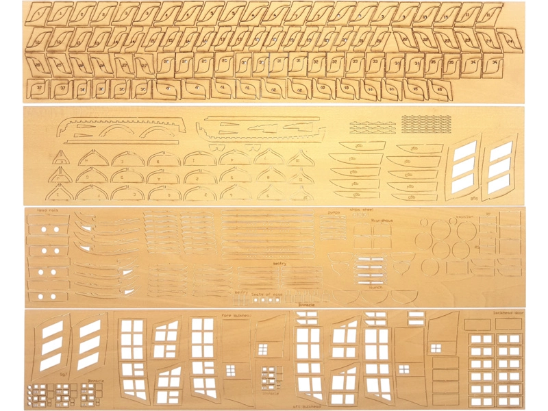 Model Shipways USF Confederacy 1778 1:64 kit
