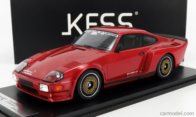 Kess-model Porsche 911 930 Biturbo 3.3 Almeras 1993 1:18 Červená