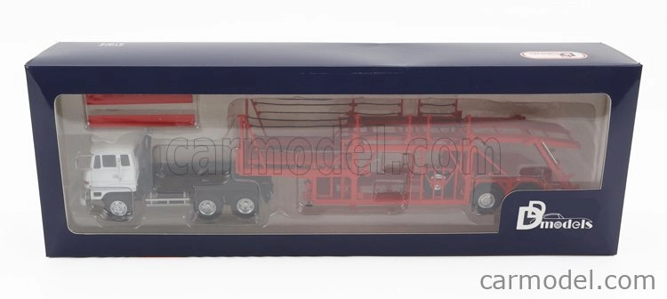 Dd-models Mitsubishi Fuso Fv Truck Car Transporter - Autá nie sú súčasťou balenia 1:64 Červená biela
