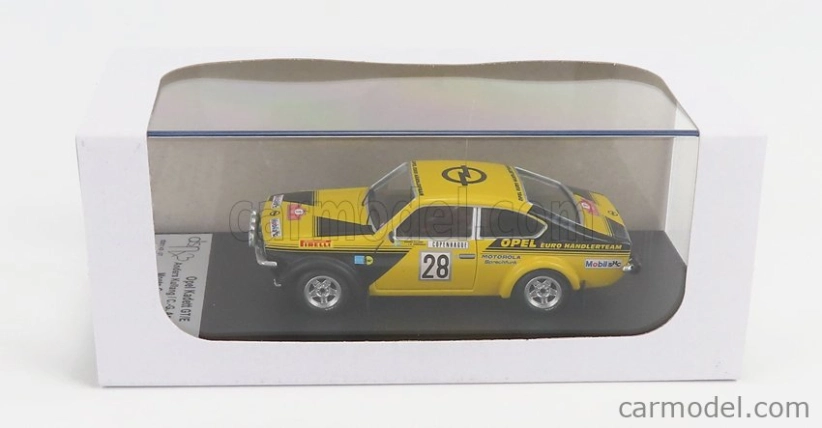 Trofeu Opel Kadett C Gt/e (nočná verzia) N 28 Rally Montecarlo 1976 Anders Kullang - Claes Goran Andersson 1:43 žltá čierna