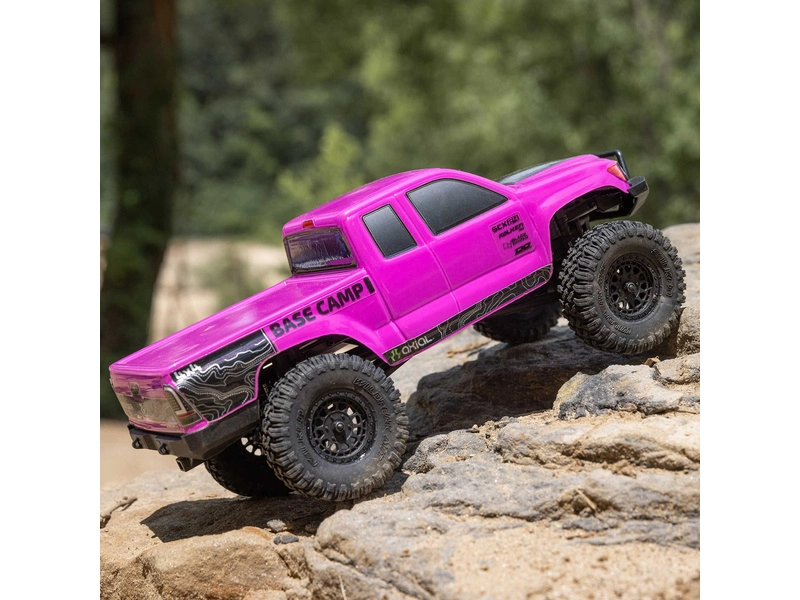 RC auto Axial SCX24 Base Camp 1:24 4WD RTR, růžová