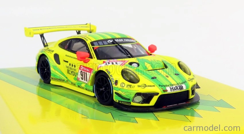 Minichamps Porsche 911 991-2 Gt3 R Team Manthey Racing N 911 1:43, žlutá