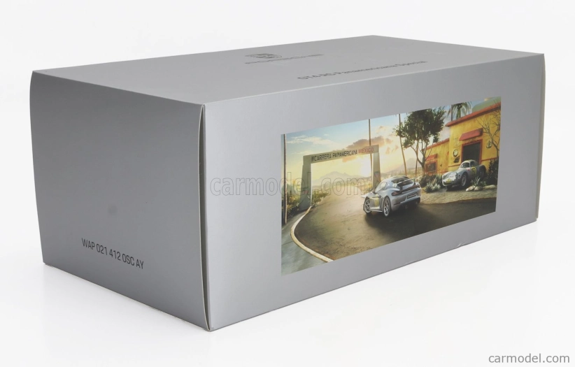 Spark-model Porsche 718 (982) Cayman Gt4 Rs N 152 Tribute Rally Panamericana Livery 2024 - Con Vetrina - S vitrínou 1:18 Silver