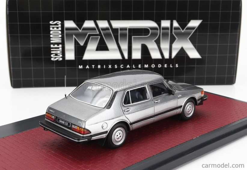 Modely v mierke Matrix Saab 900 Cd Turbo 1986 1:43 Grey Met