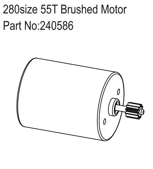 HBP240586 - 280size 55T Brushed Motor