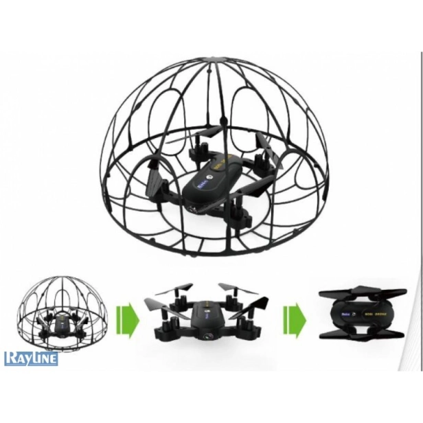 RC dron Rayline X5VR s VR okuliarmi, čierna