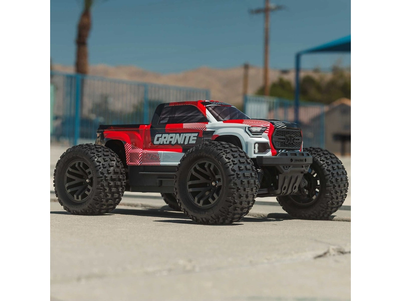 RC auto Arrma Granite 223S BLX 1:10 4WD RTR DSC, červená