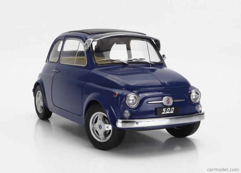 Fiat 500 F Custom 1968 v mierke 1:12 modrá