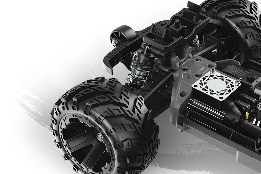 Qbit MT Pro 1/16th Monster Truck - Fluoro Zelený